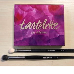 Tartelle in bloom eyeshadow palettes. Morphe brush